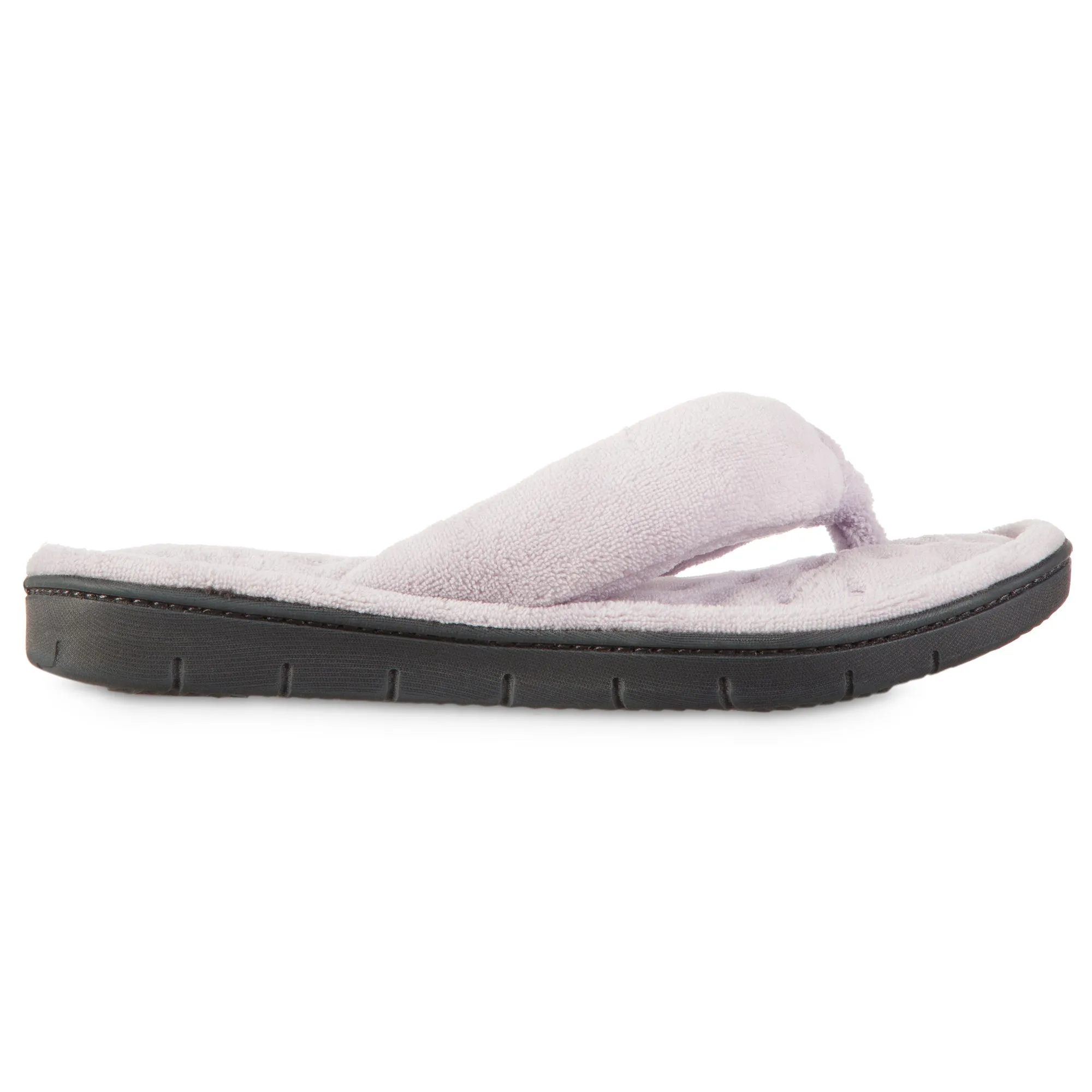 Women's Microterry Aster Thong with Enhanced Heel Cushion