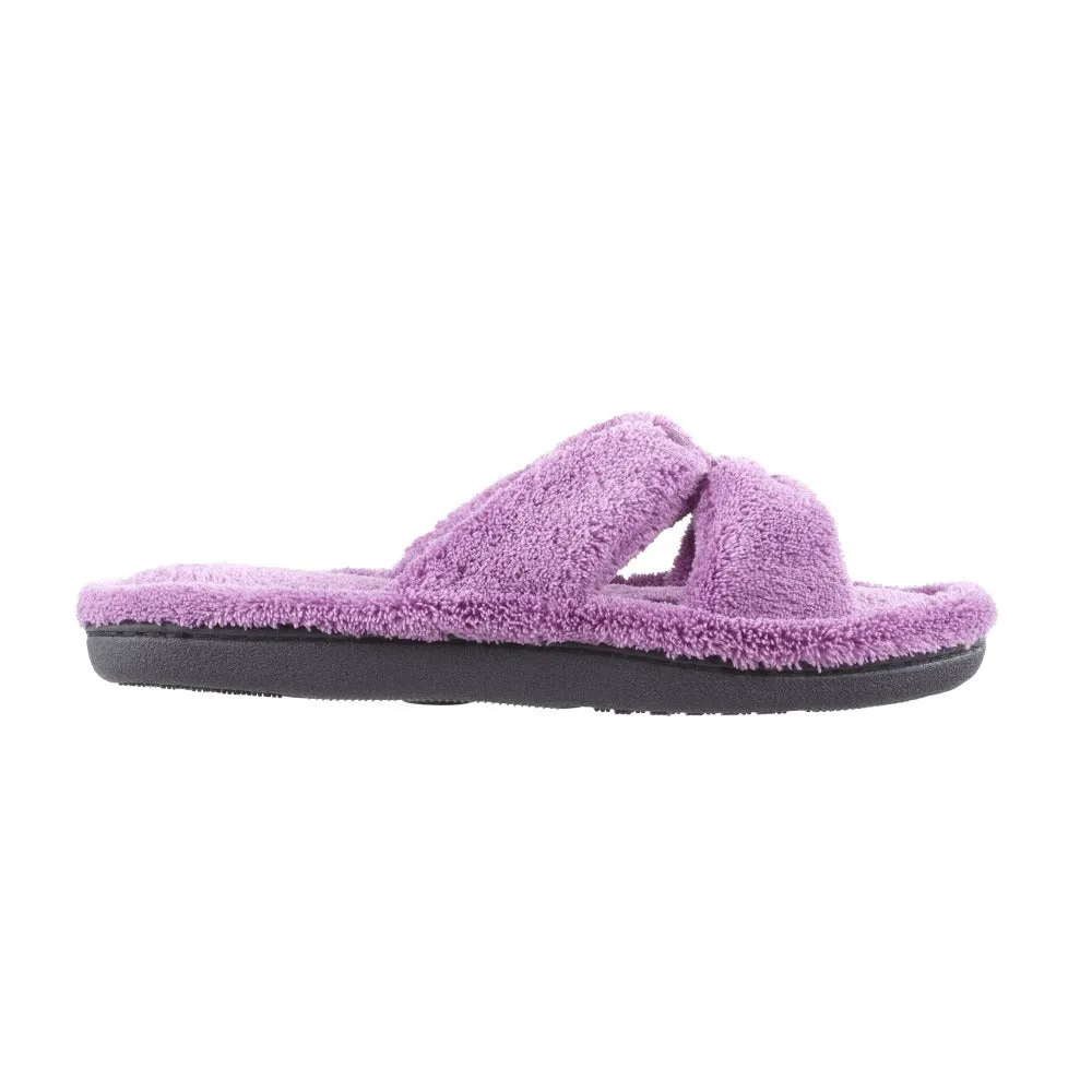 Women’s Microterry with Satin X-Slide Slippers