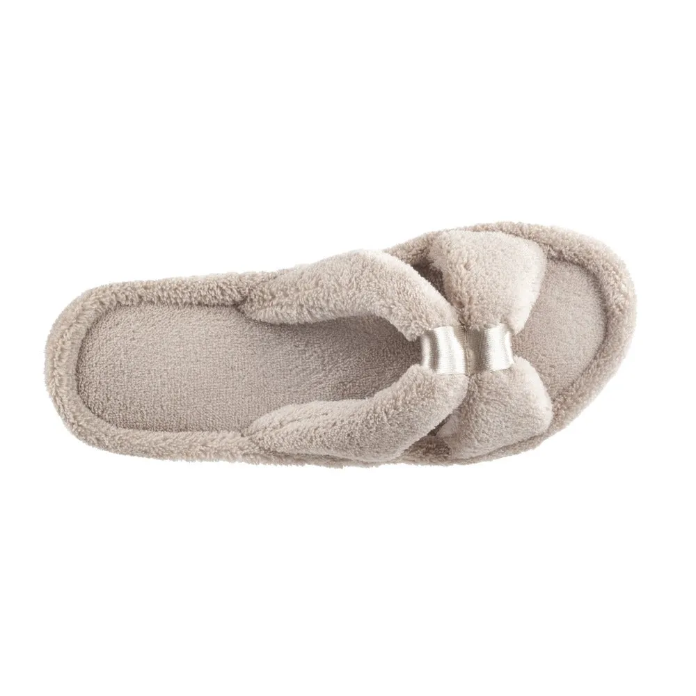 Women’s Microterry with Satin X-Slide Slippers