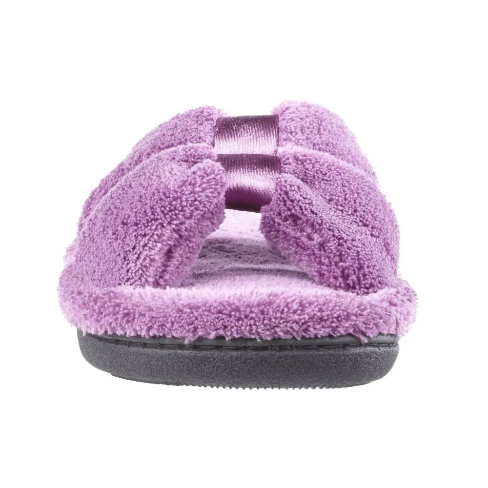 Women’s Microterry with Satin X-Slide Slippers